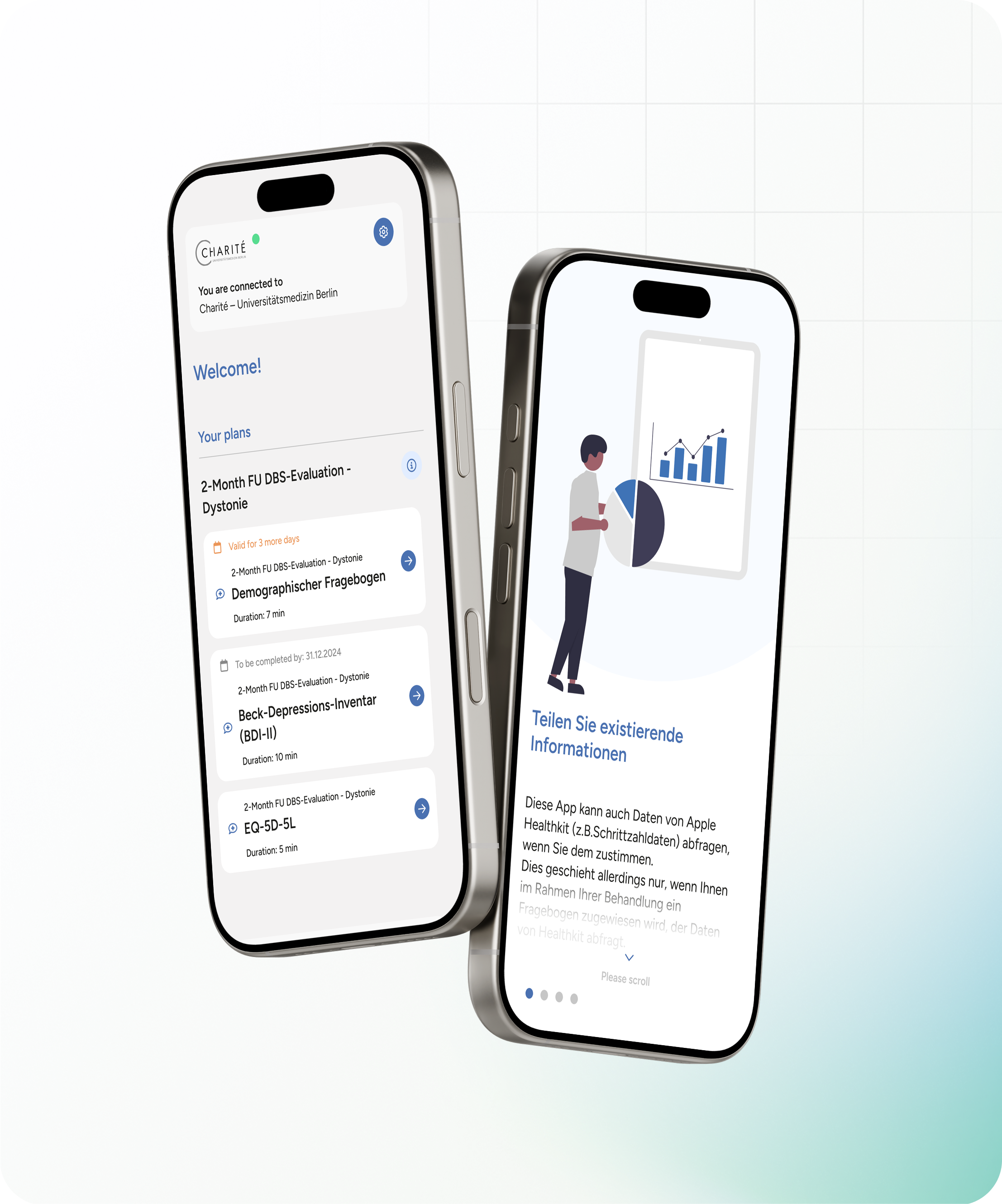 Zwei Handys zeigen dotbase