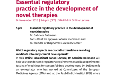 November 24: Educational Forum Announcement