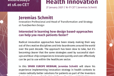 27 January 2021: SPARK EUROPE WEBINAR ANNOUNCEMENT